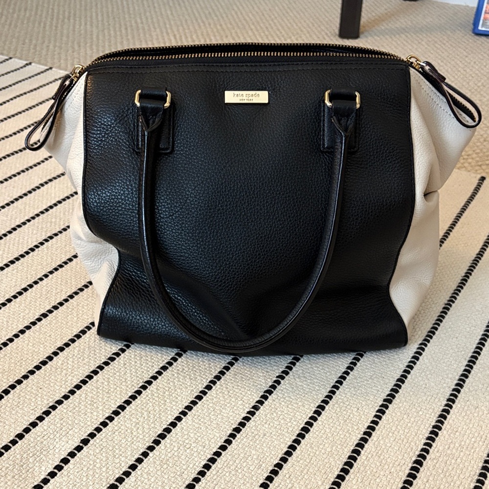 Kate Spade Black and Cream Tote Bag